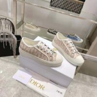 Dior Women Walk N Dior Sneaker Nude Dior Oblique Embroidered Cotton (1)