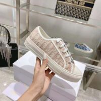 Dior Women Walk N Dior Sneaker Nude Dior Oblique Embroidered Cotton (1)