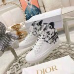 Dior Unisex Walk N Dior Star Sneaker Blue and White Calfskin and Technical Fabric - Imagen 4