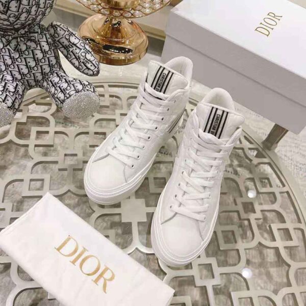 Dior Women Walk N Dior Star Sneaker White Dior Etoile Embossed Lambskin and Calfskin (2)