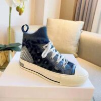 Dior Women Walk’n’Dior Sneaker Fur-Effect Knit with Gray Mizza Print (1)