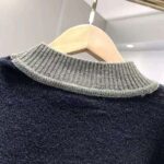 Fendi Men Black Wool Sweater with High Collar and Long Sleeves - Image 8