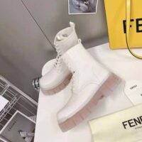 Fendi Men Force Beige Leather Ankle Boots (1)