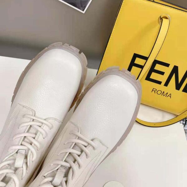 Fendi Men Force Beige Leather Ankle Boots (8)
