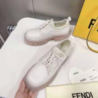 Fendi Men Force Beige Leather Lace-Ups (1)