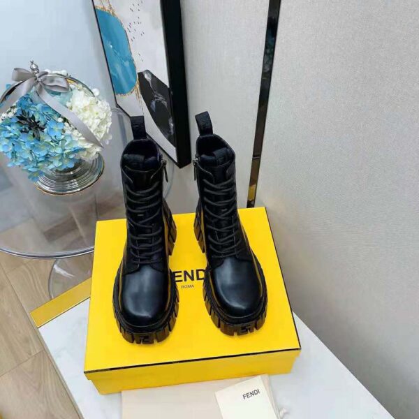 Fendi Men Force Black leather Ankle Boots (3)
