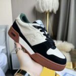 Fendi Unisex Match Low Tops in Black Suede - Bild 6