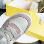 Fendi Unisex Match Low-Tops in Pink Suede - Image 8