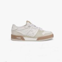 Fendi Unisex Match White Suede Low Tops (1)