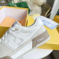 Fendi Unisex Match White Suede Low Tops (1)