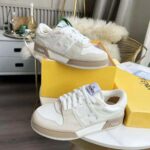 Fendi Unisex Match White Suede Low Tops - Bild 3