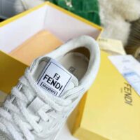 Fendi Unisex Match White Suede Low Tops (1)