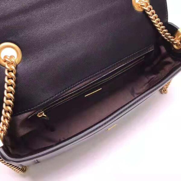 Fendi Women Baguette Chain Black Nappa Leather Bag (10)
