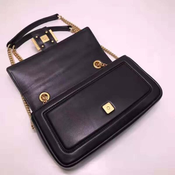 Fendi Women Baguette Chain Black Nappa Leather Bag (8)