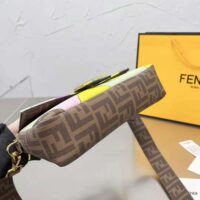 Fendi Women Baguette FF Glazed Fabric Bag with Inlay (1)