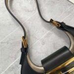 Fendi Women Cookie Black Leather Mini Bag - Imagen 7
