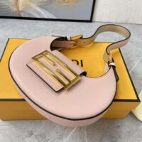 Fendi Women Cookie Pale Pink Leather Mini Bag (1)