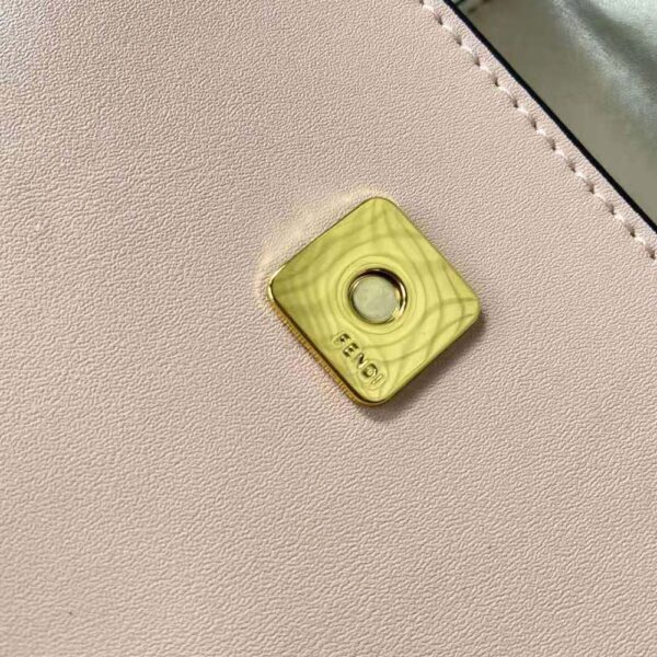 Fendi Women Cookie Pale Pink Leather Mini Bag (9)