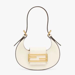 Fendi Women Cookie White Leather Mini Bag