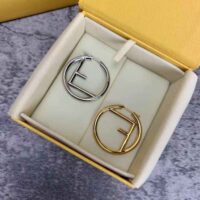 Fendi Women F Is Fendi Earrings Gold and Palladium Earrings (1)