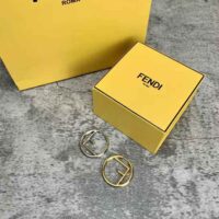 Fendi Women F Is Fendi Earrings Gold and Palladium Earrings (1)