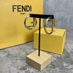 Fendi Women F Is Fendi Earrings Gold and Palladium Earrings - Image 3