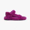 Fendi Women Feel Purple Sheepskin Sandals