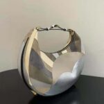 Fendi Women Fendigraphy Medium Leather Bag with Multicolor Inlay - immagine 4