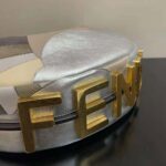 Fendi Women Fendigraphy Medium Leather Bag with Multicolor Inlay - immagine 5