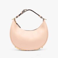 Fendi Women Fendigraphy Small Pale Pink Leather Bag (1)