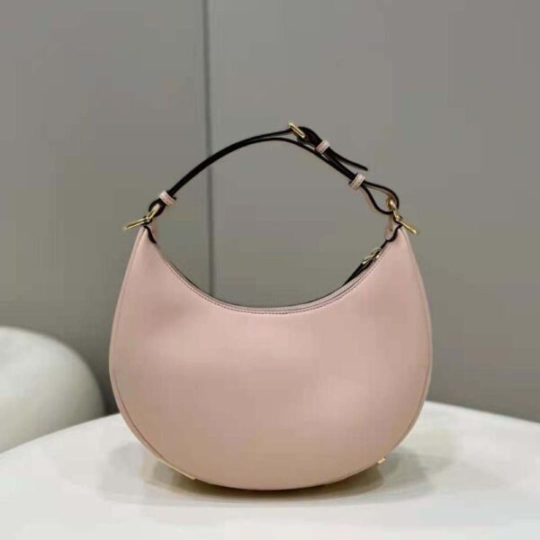 Fendi Women Fendigraphy Small Pale Pink Leather Bag (2)