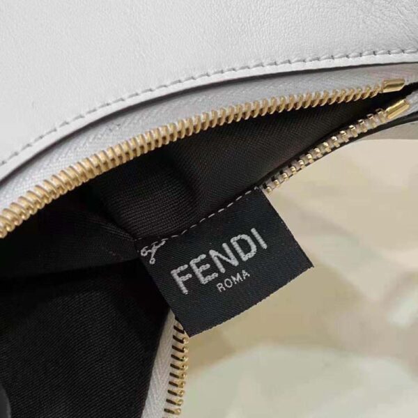 Fendi Women Fendigraphy Small White Leather Bag (10)