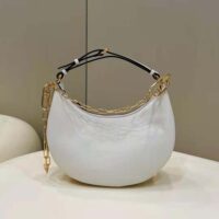 Fendi Women Fendigraphy Small White Leather Bag (1)