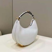 Fendi Women Fendigraphy Small White Leather Bag (1)