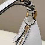 Fendi Women Fendigraphy Small White Leather Bag – Image 8