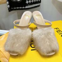 Fendi Women First Pink Mink High-Heeled Sandals (1)