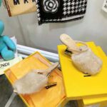 Fendi Women First Pink Mink High-Heeled Sandals – Image 5