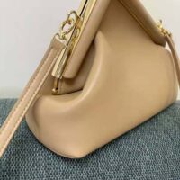 Fendi Women First Small Beige Leather Bag (1)