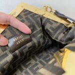 Fendi Women First Small Beige Leather Bag - immagine 10