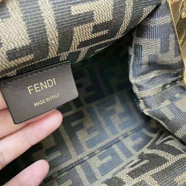 Fendi Women First Small Dark Brown Leather Bag (10)