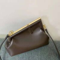 Fendi Women First Small Dark Brown Leather Bag (1)