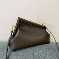 Fendi Women First Small Dark Brown Leather Bag (1)