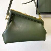 Fendi Women First Small Dark Green Leather Bag (1)