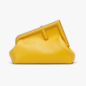 Fendi Women First Small Yellow Leather Bag