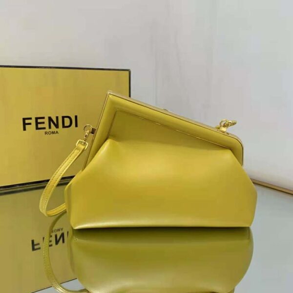 Fendi Women First Small Yellow Leather Bag (3)
