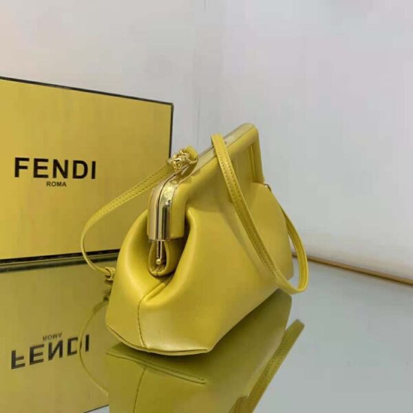 Fendi Women First Small Yellow Leather Bag (4)