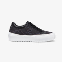 Fendi Women Force Black Fabric Low-Top Sneakers