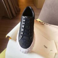 Fendi Women Force Black Fabric Low-Top Sneakers (1)