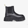 Fendi Women Force Black Leather Chelsea Boots