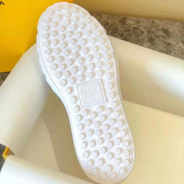 Fendi Women Force White Fabric Low-Top Sneakers (10)